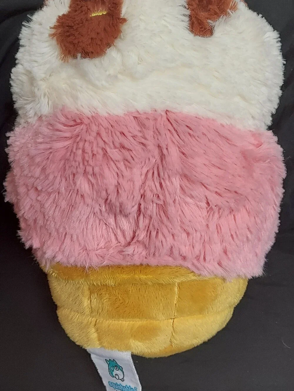 Squishable Ice Cream Cone Plush Sprinkles Chocolate Vanilla Strawberry Comfort